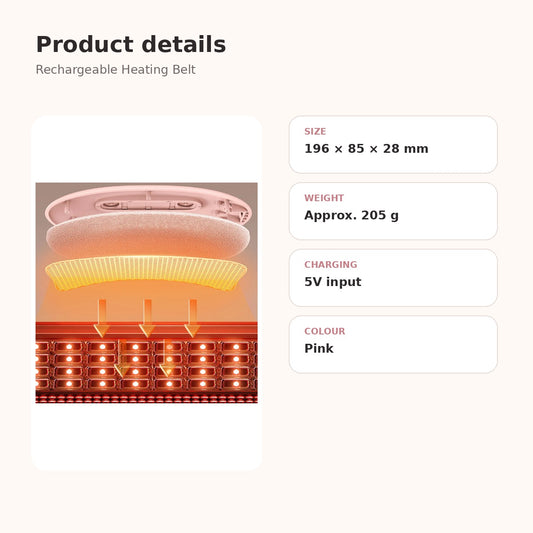Rechargeable Menstrual Heating Belt – Soothing Heat & Massage Comfort