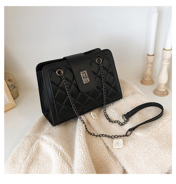 Quilted Chain Strap Handbag – Fashion Shoulder Bag