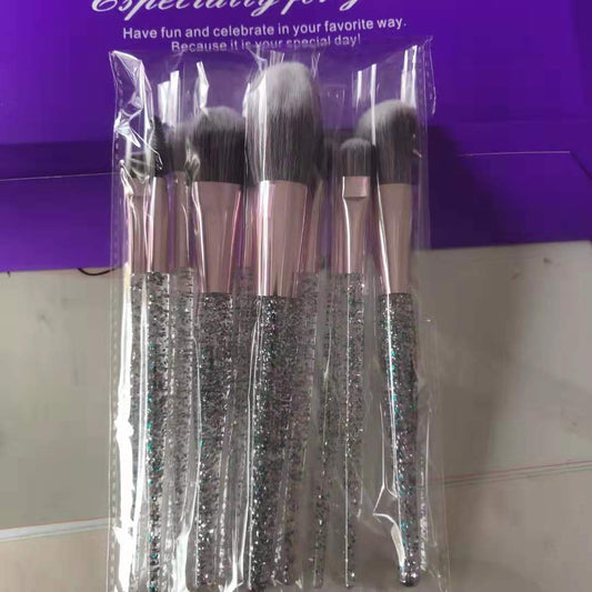 10-Piece Synthetic Makeup Brush Set – Smooth Blending & Precise Control
