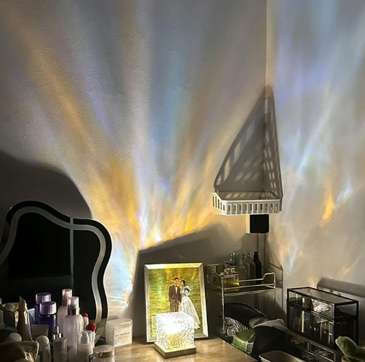 LED Water Ripple Projection Lamp – RGB Dimming Atmosphere Light