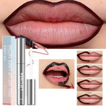 Peel-Off Tattoo Lip Liner – Waterproof, Long-Lasting Color