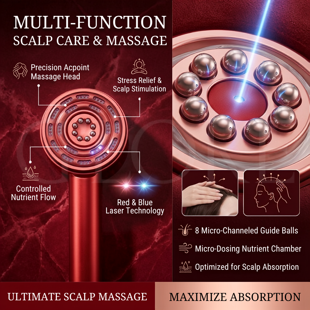 Scalp care technology and product features