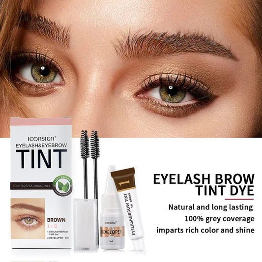 ICONSIGN Eyelash &amp; Eyebrow Tint Kit – Weeks-Long Defined Color