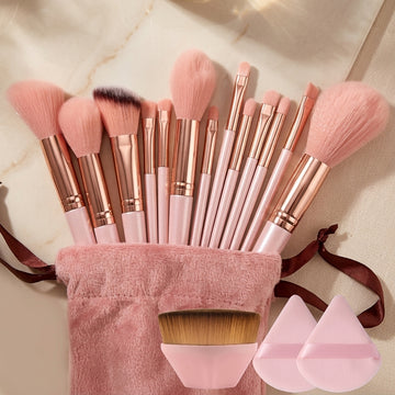 Professional Makeup Brush Set – Soft Fluffy Kabuki & Blending Brushes