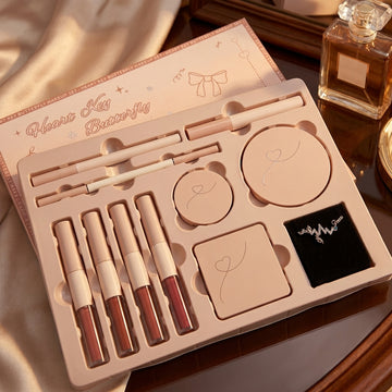 Butterfly Gift Box Makeup Set – Lipstick, Blush & Eyeshadow Kit