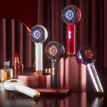 Peine de masaje eléctrico EMS para el cuero cabelludo – Herramienta multifunción para el crecimiento del cabello