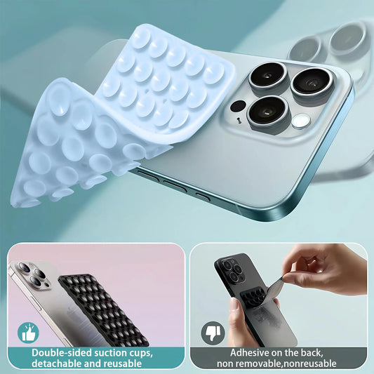 Double-Sided Silicone Phone Holder Pad – Anti-Slip Mounting Sucker