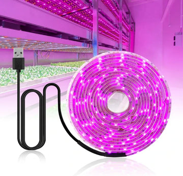Full Spectrum LED Grow Light Strip – USB Plant Light for Indoor Gardens
