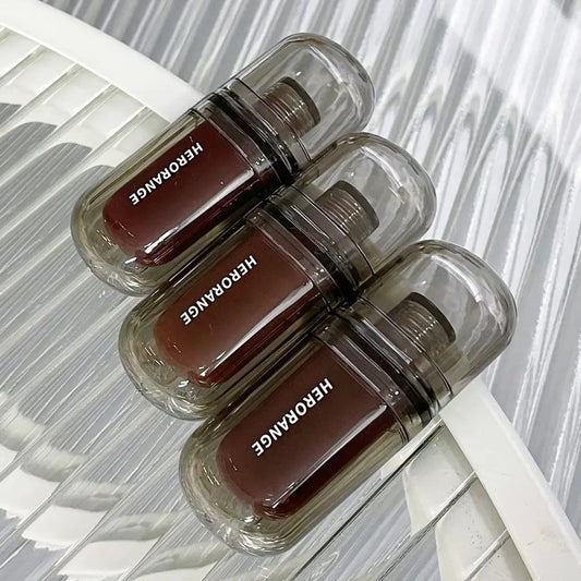 HERORANGE Ice Night Mirror Lip Glaze – Glassy Shine, Deep Hydration