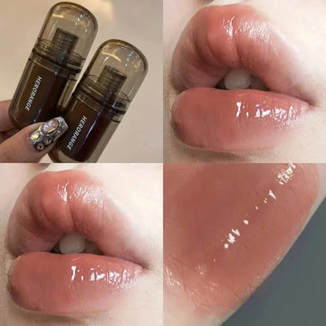 HERORANGE Ice Night Mirror Lip Glaze – Glassy Shine, Deep Hydration