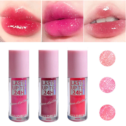 JUJU Dream Flowing Light Glitter Lip Glaze – Hydrating, Plumping Shine