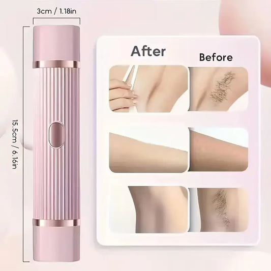 2-in-1 Women's Electric Shaver – Face, Brow, Leg & Underarm