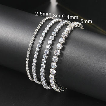 Zircon Tennis Bracelet – Dazzling Crystal Hand Chain