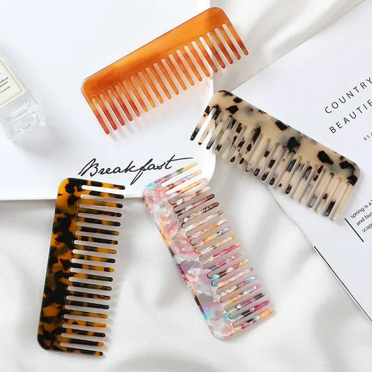 Korean Wide-Tooth Anti-Static Hair Comb – Smooth, Effortless Detangling