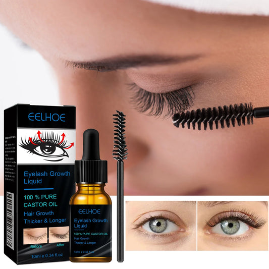eelhoe Castor Oil Eyebrow &amp; Eyelash Growth Serum – Thickening Care