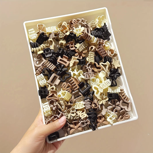 Beige Mixed Pack Mini Hair Clips – Cute Everyday Accessories