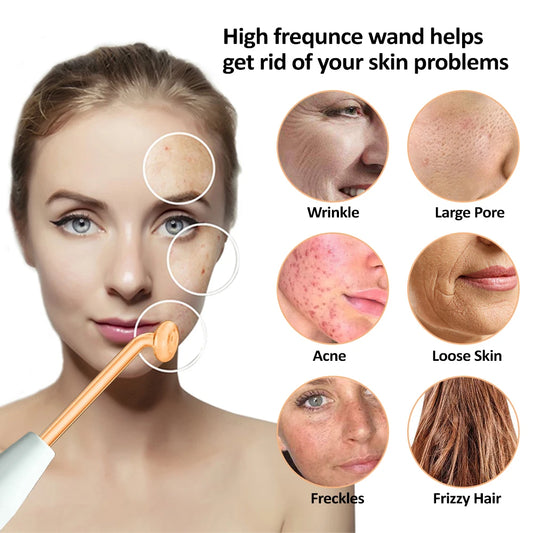 4-in-1 Handheld High-Frequency Facial Wand – Skin Beauty Tool