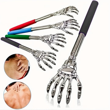Extendable Stainless Steel Back Scratcher – Telescoping Massage Tool