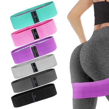 Fabric Glute & Thigh Resistance Bands – Hip Booty Loop Set