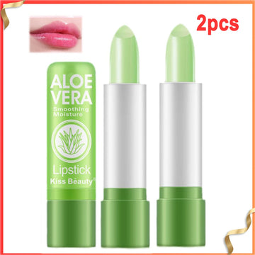 Aloe Vera Color-Changing Lipstick – Temperature-Activated, Moisturizing