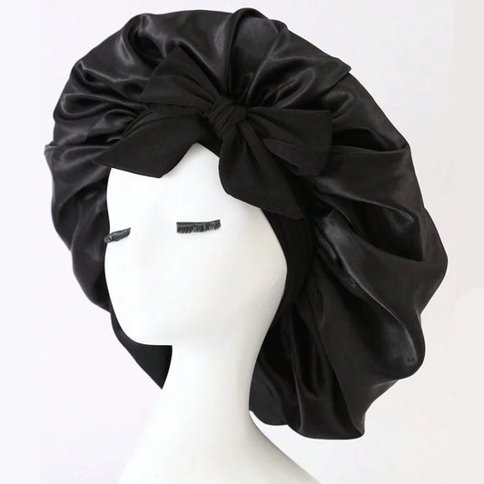 Adjustable Satin Sleep Bonnet – Protects Hair Overnight