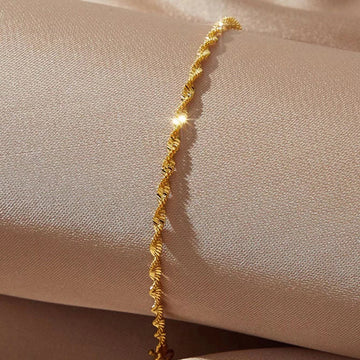 Stainless Steel Simple Chain Bracelet – Bohemian Daily Wear