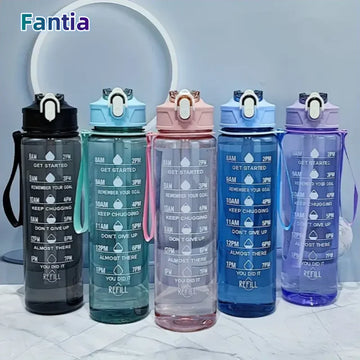 800ml Time-Marked Sports Water Bottle – Leak-Proof Hydration Tracker