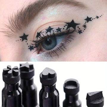 2-in-1 Star Stamp Liquid Eyeliner – Waterproof, Long-Lasting