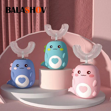 Kids' U-Shaped Electric Toothbrush – 360° Smart Sonic Cleaning
