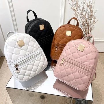 Embroidered Korean-Style Backpack – Stylish Women's Casual Bag