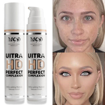 MCD Full Coverage Concealer Foundation – Lightweight, Natural Matte