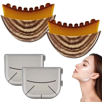 Lymphatic Contour Face Brush – Gentle De-Puffing Massage Tool