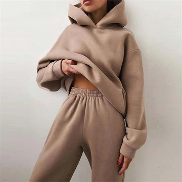 Oversized Hoodie &amp; Cargo Pants Set – Cosy Autumn Comfort