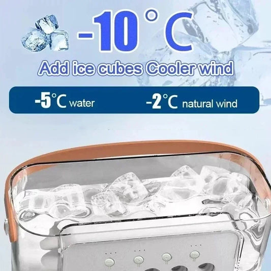 3-in-1 Mini Air Cooler – Fan, Humidifier & Mood Light