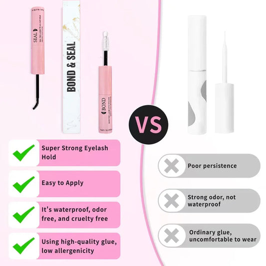 10ml Lash Bond & Seal Kit – Strong Hold Lash Glue with Tweezers