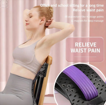 Lumbar Back Stretcher Massager – Spine Pain Relief & Traction