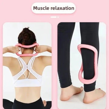 Pilates Stretch Ring – Pink Fascia Massage Fitness Tool