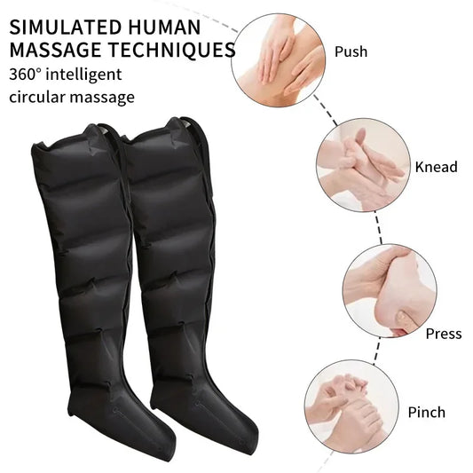 Air Pressure Leg Massager Boots – Deep Calf & Foot Relaxation