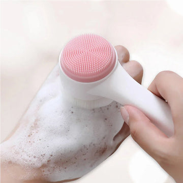 3D Double Silicone Facial Cleansing Brush – Deep Pore Cleansing