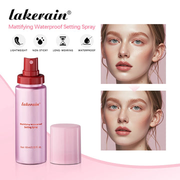 Waterproof Mattifying Makeup Setting Spray – Glossy-to-Matte Fixer