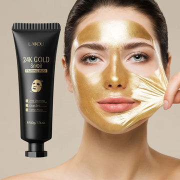LAIKOU 24K Gold Sakura Peeling Mask – Blackhead Removal &amp; Brightening