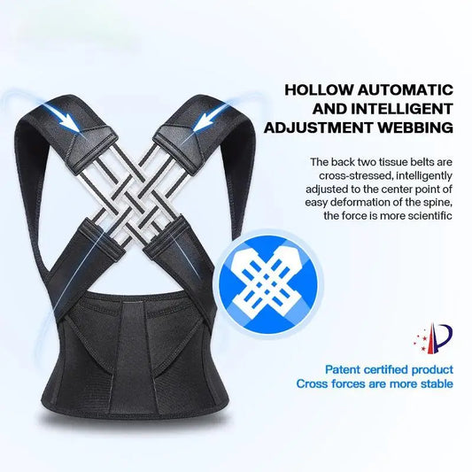 Adjustable Posture Corrector Belt – Spine Alignment Back Support