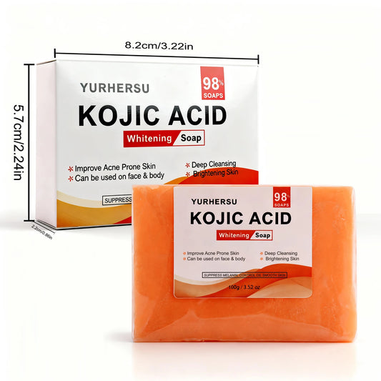 Kojic Acid Brightening Facial Cleanser Bar – Natural Soap