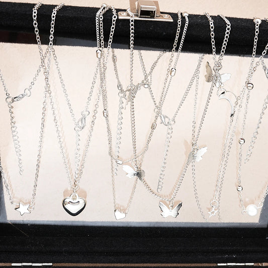 51-Piece Necklace, Earrings & Rings Set – Chic Mixed Jewellery