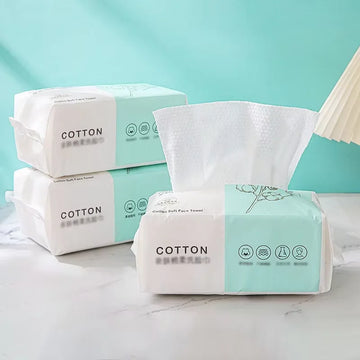 Reusable Soft Cotton Face Towel – Gentle Wet or Dry Cleansing