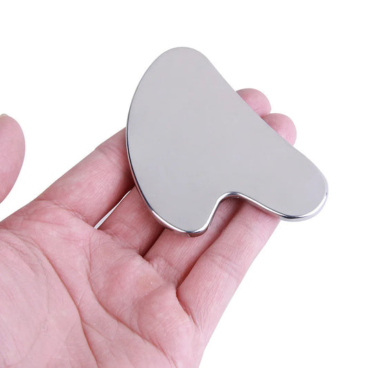 Stainless Steel Gua Sha Facial Massage Tool – Face & Neck Scraper