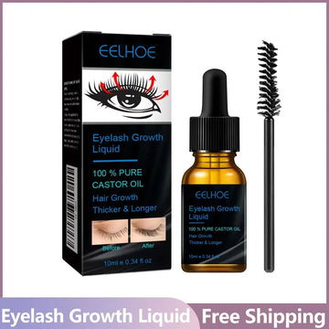 eelhoe Castor Oil Eyebrow &amp; Eyelash Growth Serum – Thickening Care
