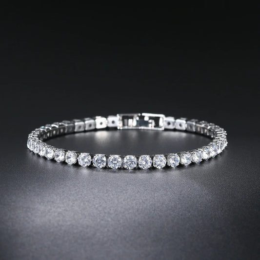 Zircon Tennis Bracelet – Dazzling Crystal Hand Chain