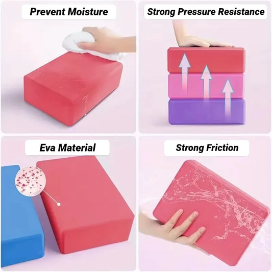 Yoga Foam Blocks – Pilates & Stretching Training Bricks