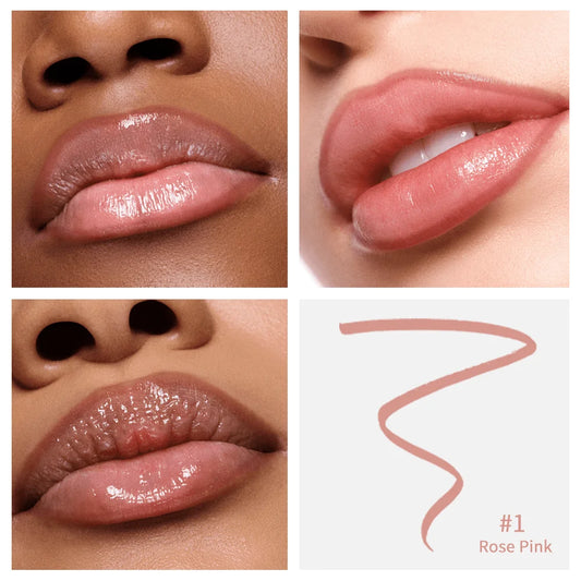 Peel-Off Tattoo Lip Liner – Waterproof, Long-Lasting Color (4-Color Set)